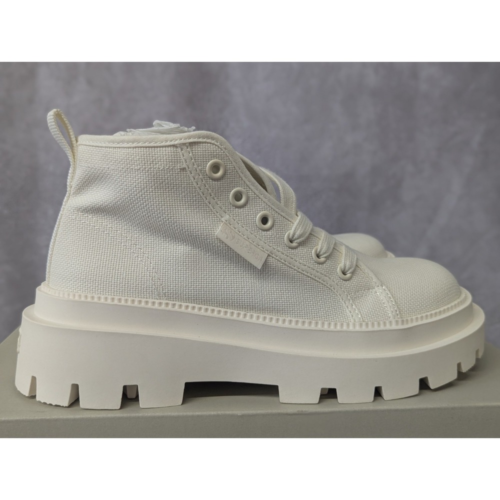 Superga Alpina Apex Mid Women 6.5 | Beige Lug Canvas Boots New